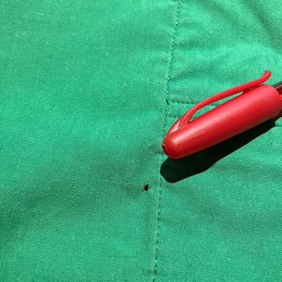 Josephine Womens Short Sleeve Tab-front Green Blouse Size 10 - Picture 6 of 12